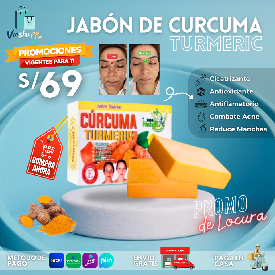 JABON DE CURCUMA TURMERIC