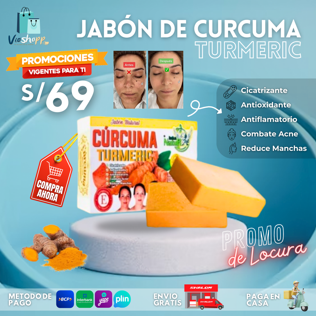 JABON DE CURCUMA TURMERIC