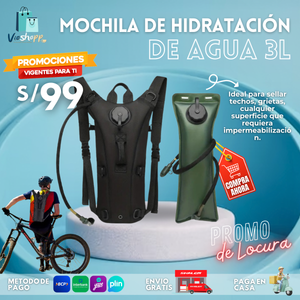 MOCHILA DE HIDRATACIÓN DE AGUA 3L